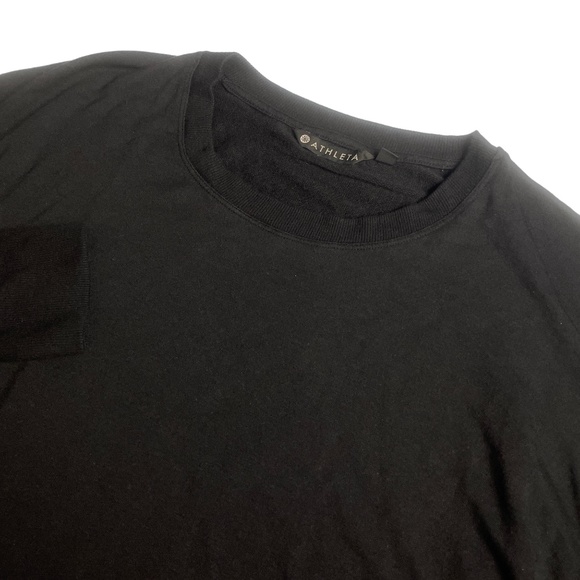 Athleta Tops - Athleta Womens Large Black Soft Shirt Ruched‎ Sides 3/4 Sleeves